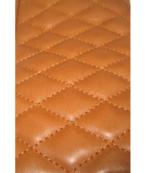 Sermoneta Gloves Guanto in Nappa trapuntato 2bt fodera cashmere Tan Convenienza