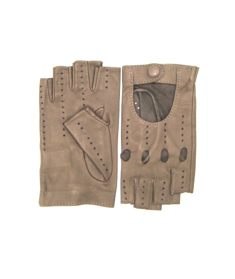 Sermoneta Gloves Guanto Guida in Nappa sfoderato 1/2 dita Fango Hotsell
