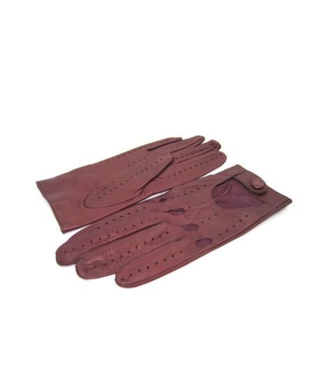 Sermoneta Gloves Guanto Guida in Nappa sfoderato dita intere Bordeaux Convenienza