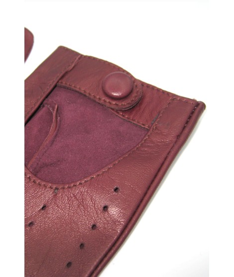 Sermoneta Gloves Guanto Guida in Nappa sfoderato dita intere Bordeaux Convenienza