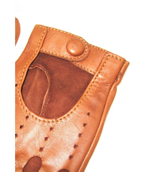 Sermoneta Gloves Guanto Guida in Nappa sfoderato dita intere Tan Novità