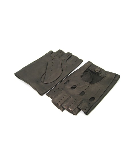 Sermoneta Gloves Guanto Guida in Nappa mezze dita T.Moro Vendite stagionali