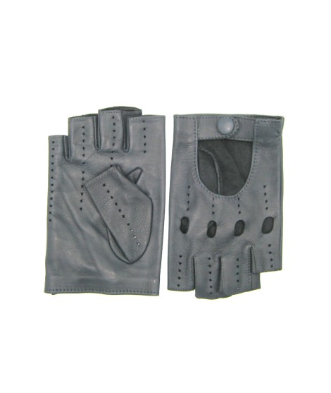 Sermoneta Gloves Guanto Guida in Nappa mezze dita Grigio Offerta natalizia