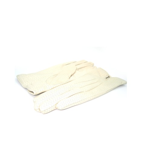 Sermoneta Gloves Guanti in Nappa foderato cashmere Panna Saldi