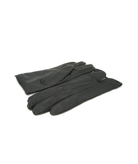 Sermoneta Gloves Guanti in Nappa foderato cashmere Nero Offerte