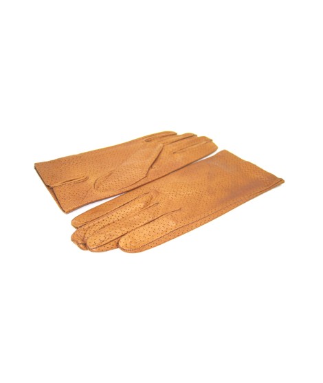 Sermoneta Gloves Guanto in Nappa sfoderato Tan Vendita Economica