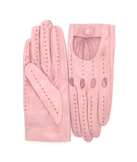 Sermoneta Gloves Guanto Guida in Nappa sfoderato dita intere Nude Moda