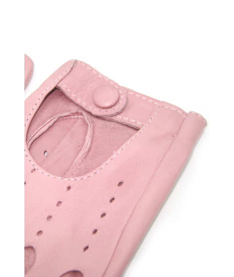 Sermoneta Gloves Guanto Guida in Nappa sfoderato dita intere Nude Moda