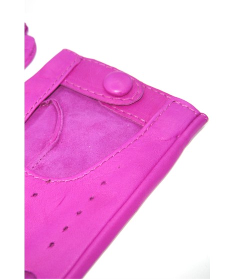 Sermoneta Gloves Guanto Guida in Nappa sfoderato dita intere Fucsia Spedizione gratuita