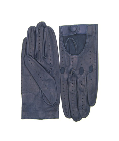 Sermoneta Gloves Guanto Guida in Nappa sfoderato dita intere Navy Sconto di tempo limitato