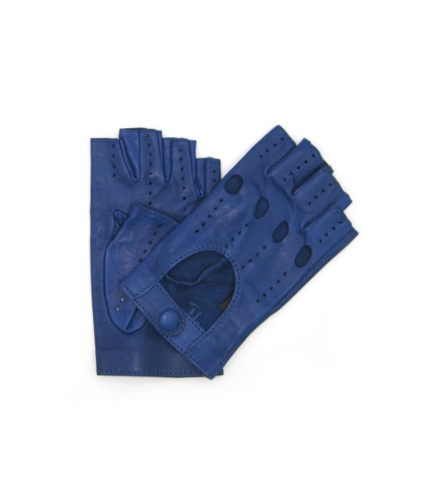 Sermoneta Gloves Guanto Guida in Nappa sfoderato 1/2 dita Blu/Royal Prezzo di fabbrica