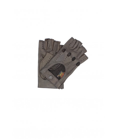 Sermoneta Gloves Guanto Guida in Nappa sfoderato 1/2 dita T.Moro Offerta speciale
