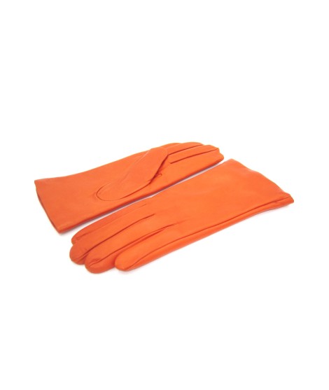 Sermoneta Gloves Guanto Nappa foderato cashmere Arancio scuro Black Friday