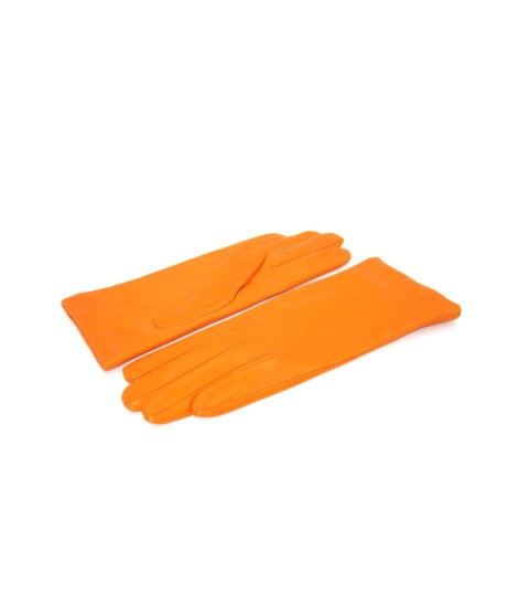 Sermoneta Gloves Guanto in Nappa foderato cashmere Arancio Cyber Monday