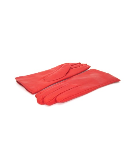 Sermoneta Gloves Guanto Nappa foderato cashmere Rosso Offerta San Valentino