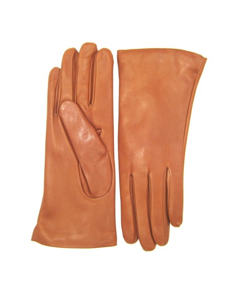 Sermoneta Gloves Guanto Nappa foderato cashmere Tan Vendita calda