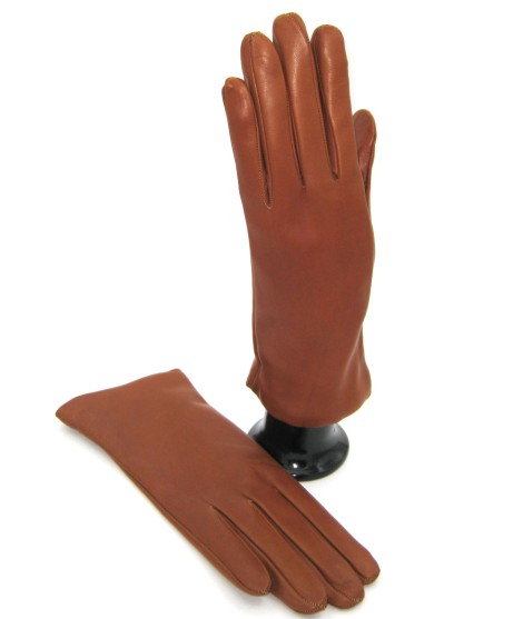 Sermoneta Gloves Guanto Nappa foderato cashmere Tan Vendita calda