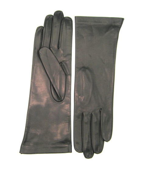 Sermoneta Gloves Guanto Nappa 4bt foderato seta Nero Bestseller