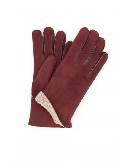 Sermoneta Gloves Guanto Montone cucito a mano Bordeaux Offerta settimanale