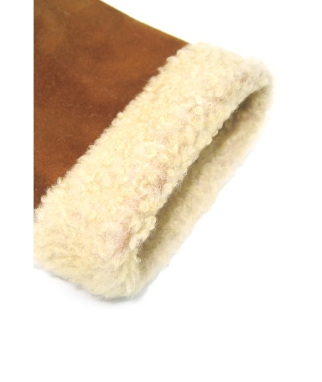 Sermoneta Gloves Guanto Montone cucito a mano Tan Ritorno libero