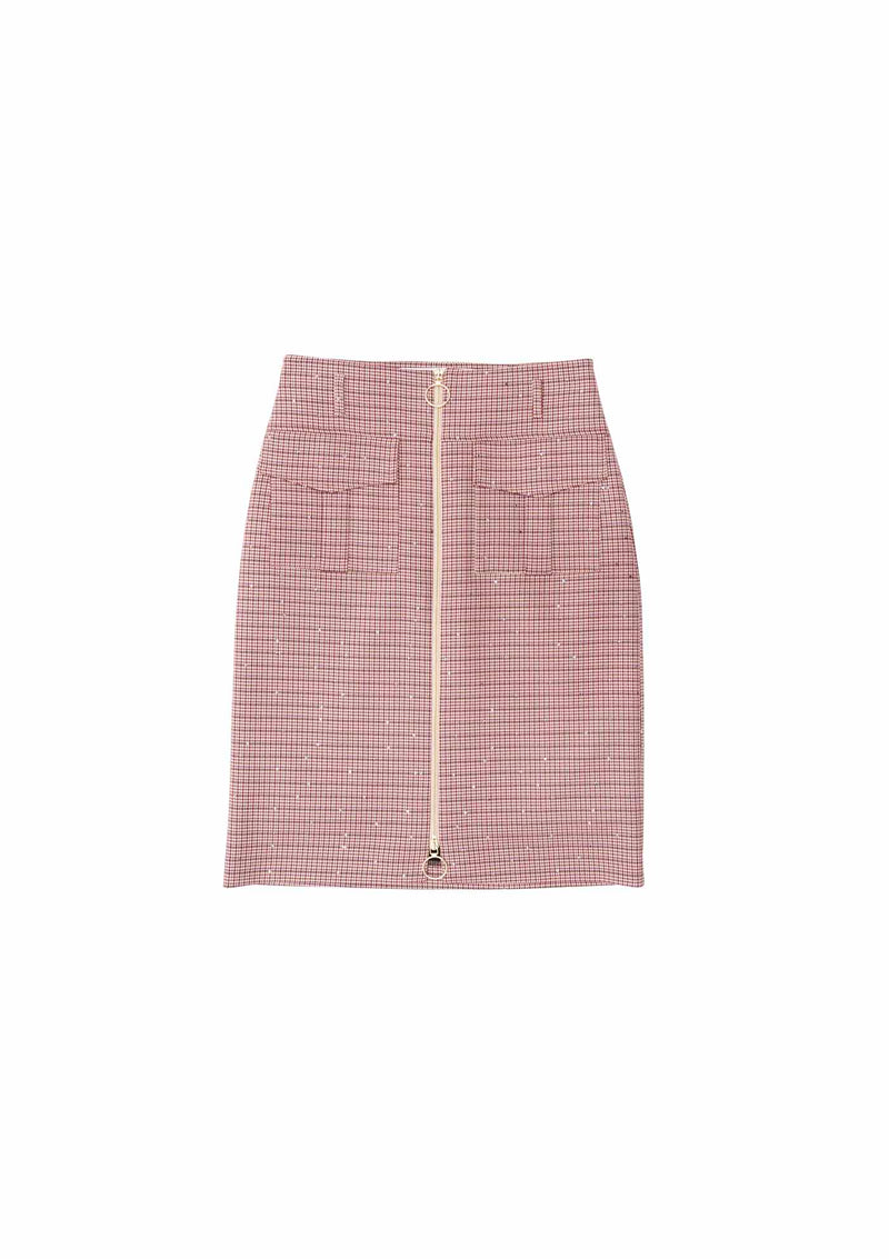 Shirtaporter Gonna midi con zip Vendita Economica