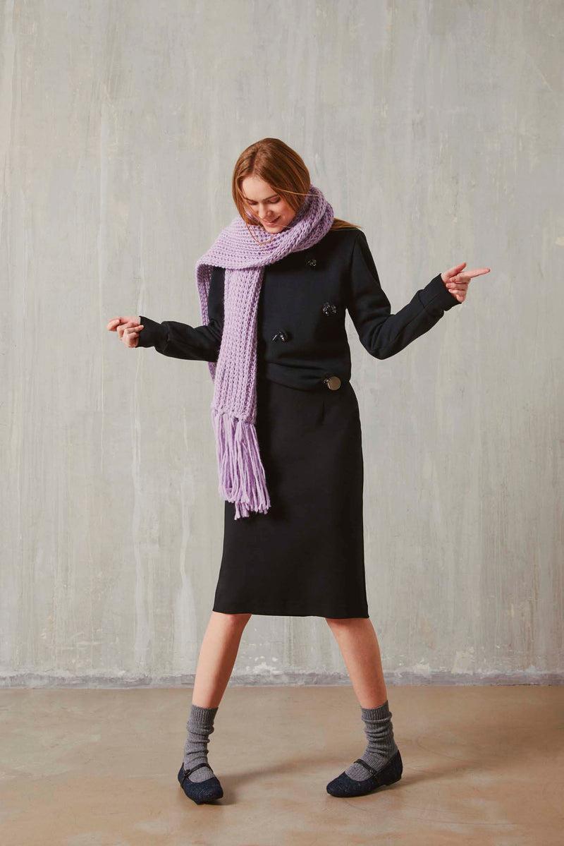 Shirtaporter FELPA GIROCOLLO CON RICAMI Esporta salva