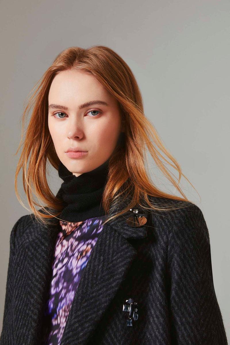 Shirtaporter CAPPOTTO MONOPT CON RICAMI Qualità Garantita