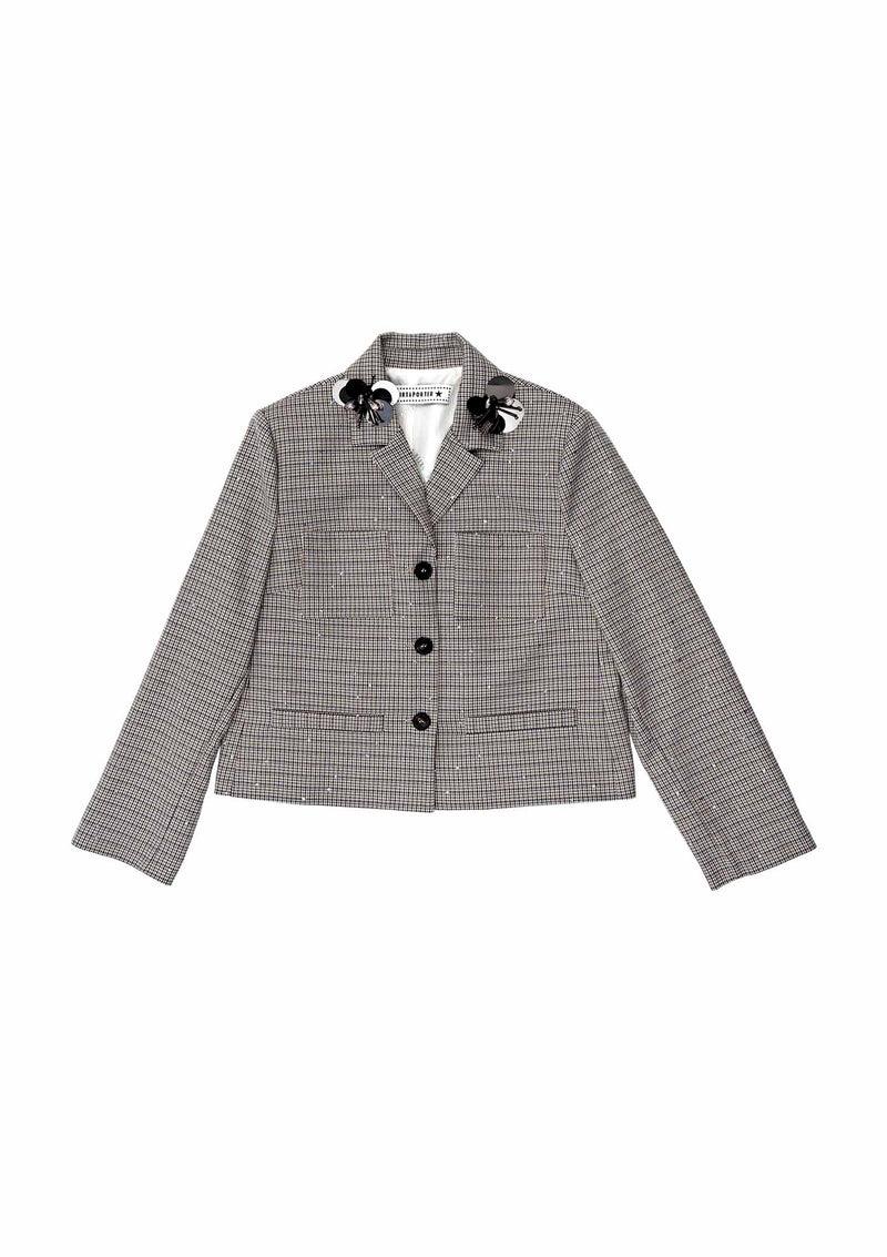 Shirtaporter Giacca Boxy con Spille Vendita Economica