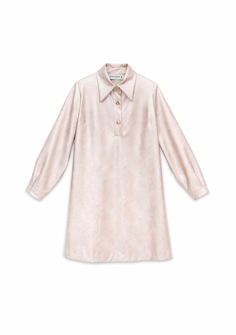 Shirtaporter ABITO A TRAPEZIO IN ECO PELLE Vendite Flash