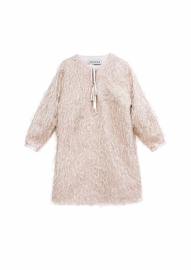 Shirtaporter ABITO CORTO PIUME LUREX In Saldo