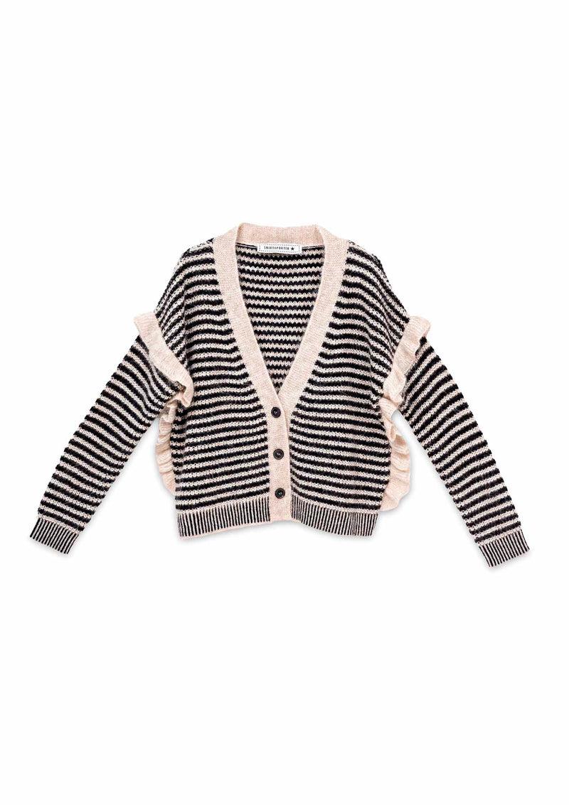 Shirtaporter CARDIGAN A RIGHE CON RUCHES 2025