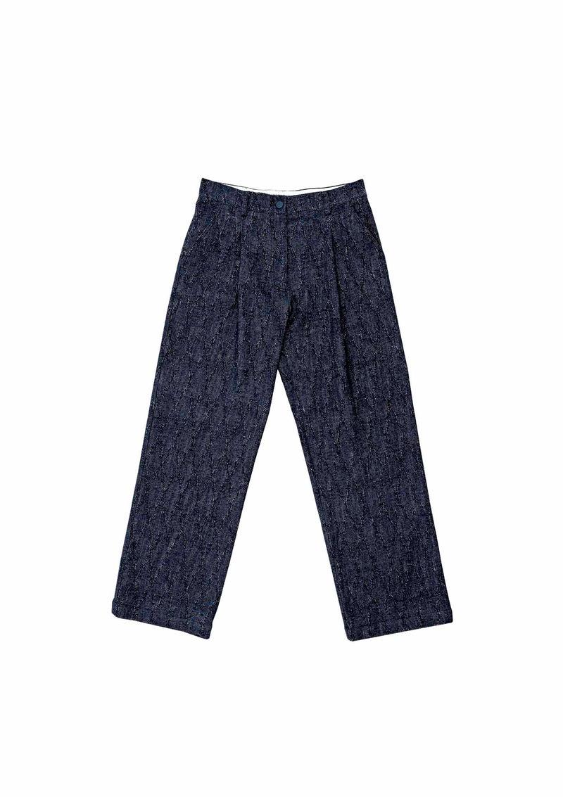 Shirtaporter PANTALONI AMPI IN DENIM JACQUARD Italy