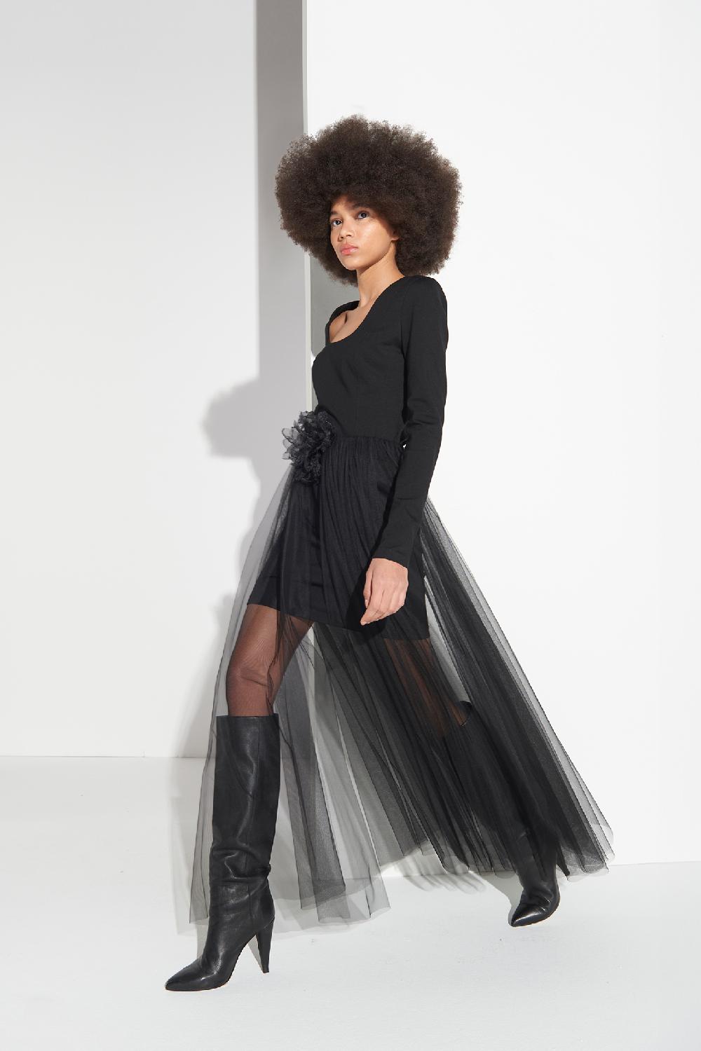Soallure ABITO PUNTO MILANO A TUBINO E GONNA IN TULLE Pezzi Unici