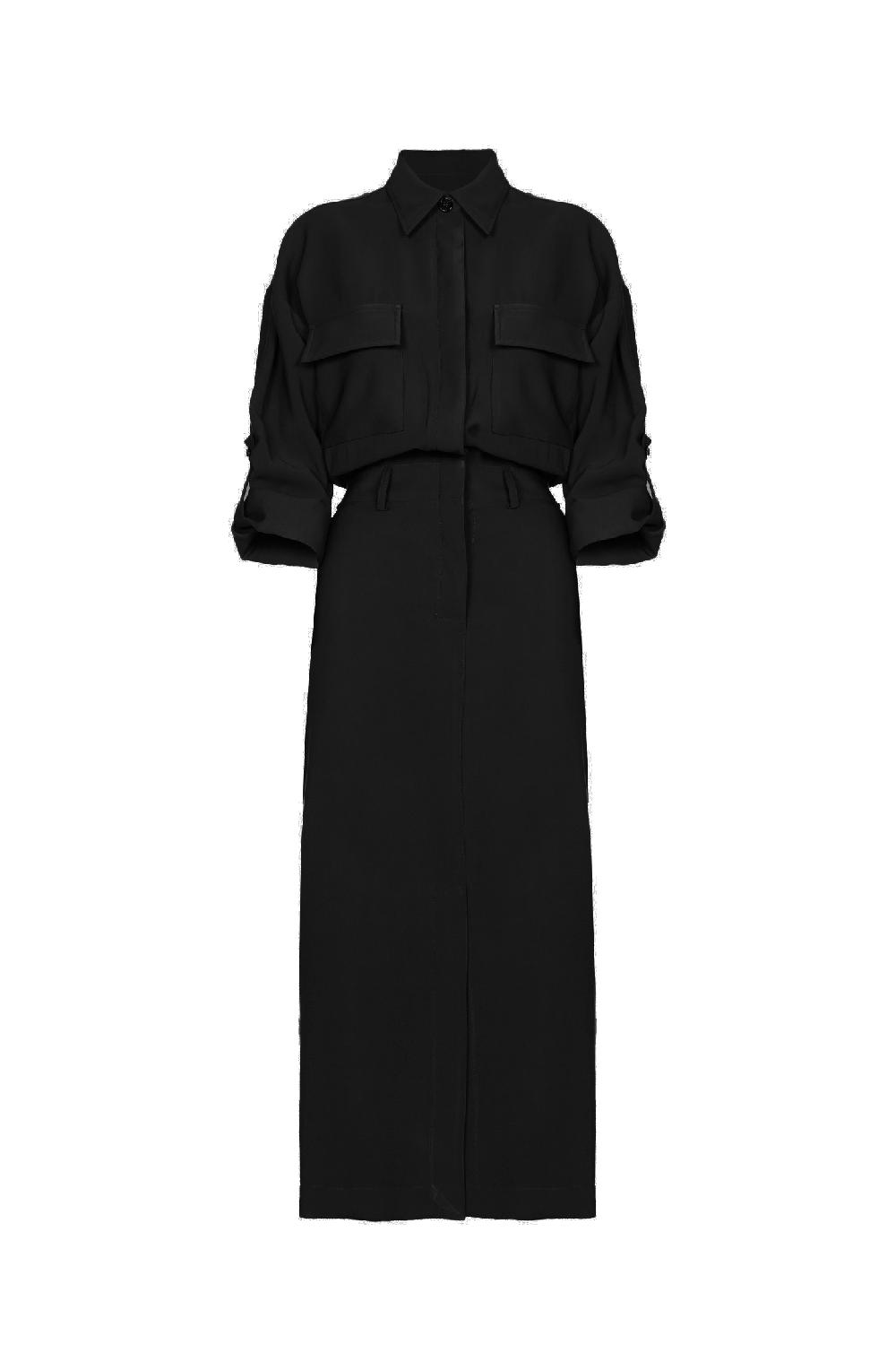 Soallure ABITO CHEMISIER MIDI IN TENCEL Negozi Online
