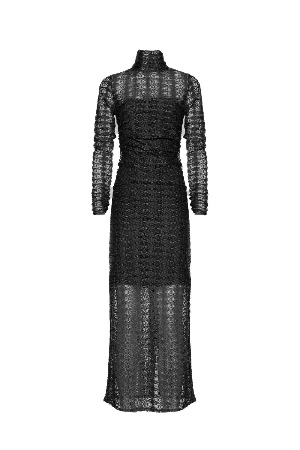Soallure ABITO MIDI IN PIZZO BI-STRETCH Consegna Veloce