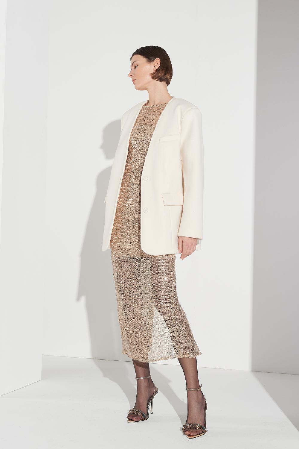 Soallure ABITO TUBINO RETE PAILLETTES Fino Al -60%