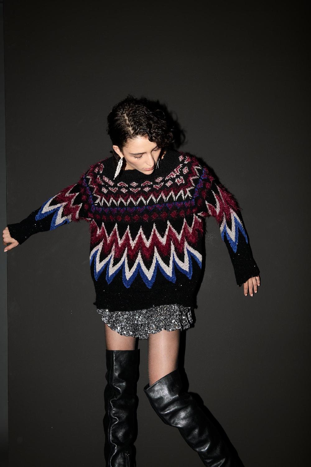 Soallure MAGLIA JACQUARD MULTICOLOR Shopping Online