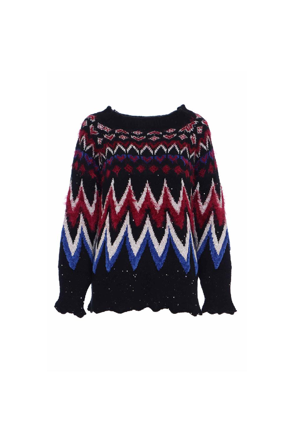 Soallure MAGLIA JACQUARD MULTICOLOR Shopping Online