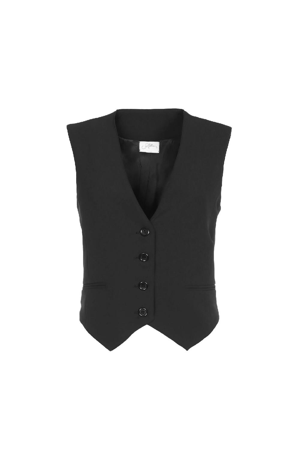 Soallure GILET BASIC IN CREPE Moda
