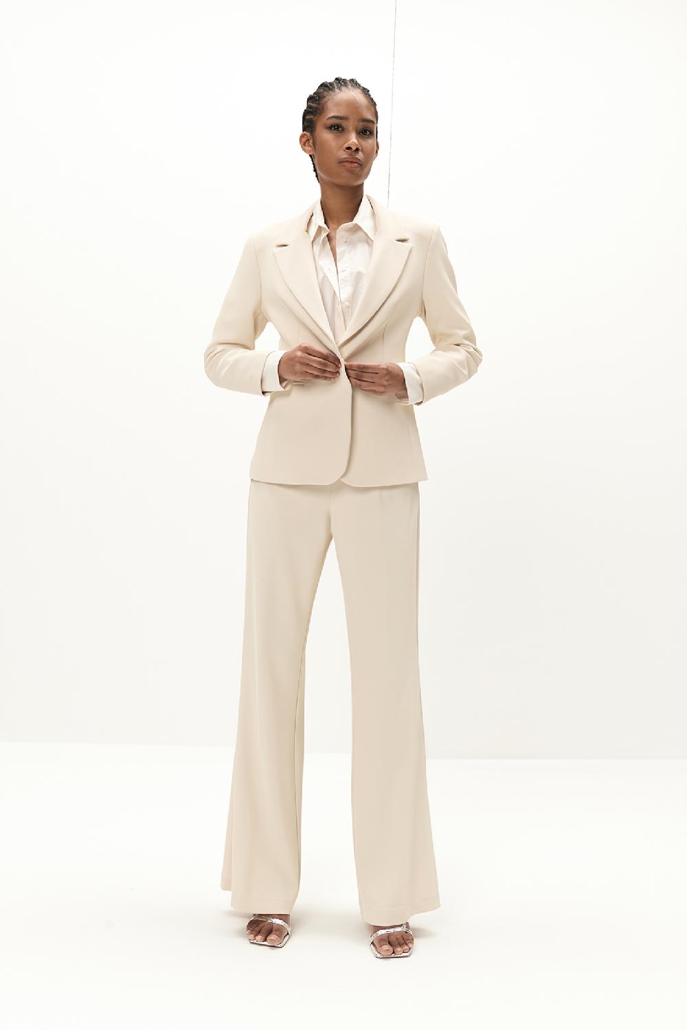 Soallure PANTALONE BASIC PALAZZO IN CREPE Qualità