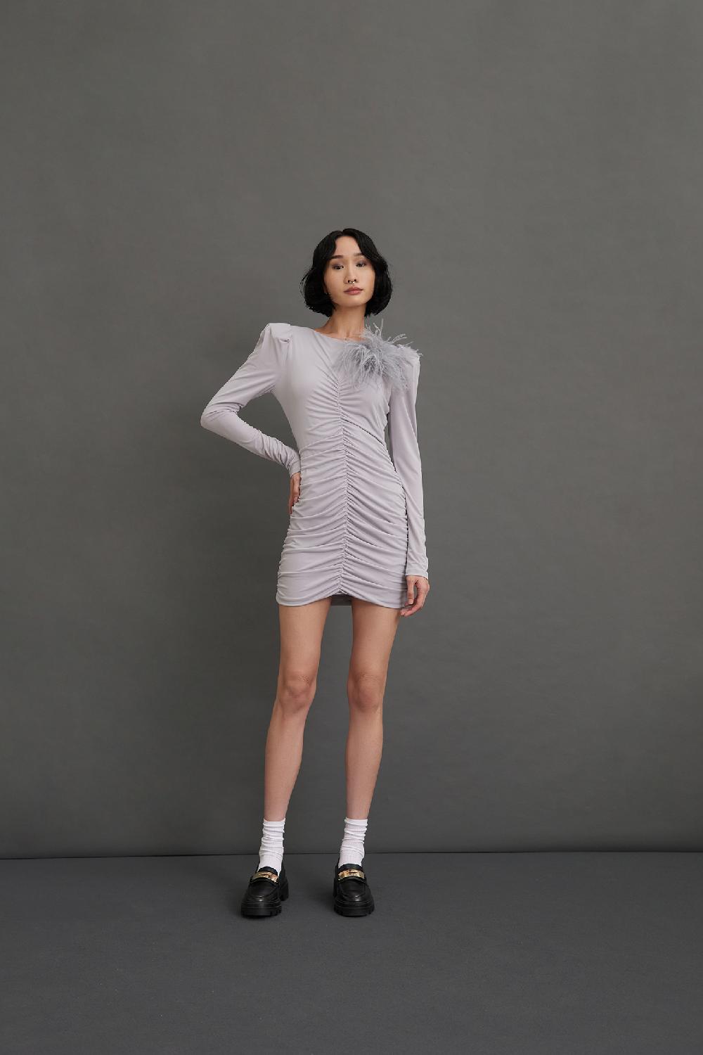 Soallure ABITO CORTO APERTO SULLA SCHIENA CON ARRICCIATURE Shopping Online