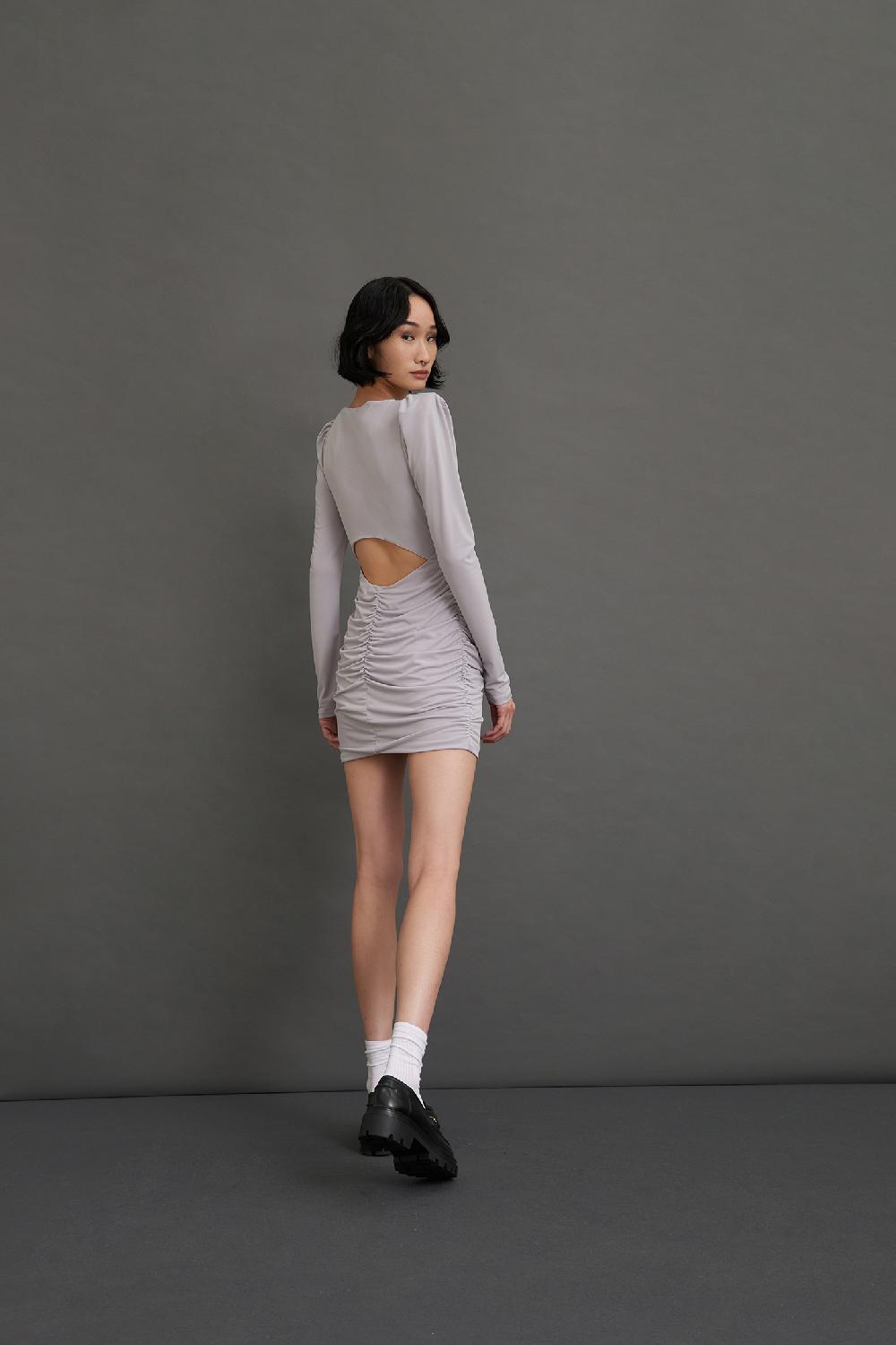 Soallure ABITO CORTO APERTO SULLA SCHIENA CON ARRICCIATURE Shopping Online