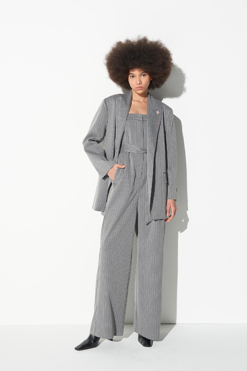 Soallure TUTA PANTALONE A PALAZZO IN FANTASIA GESSATA Hotsell