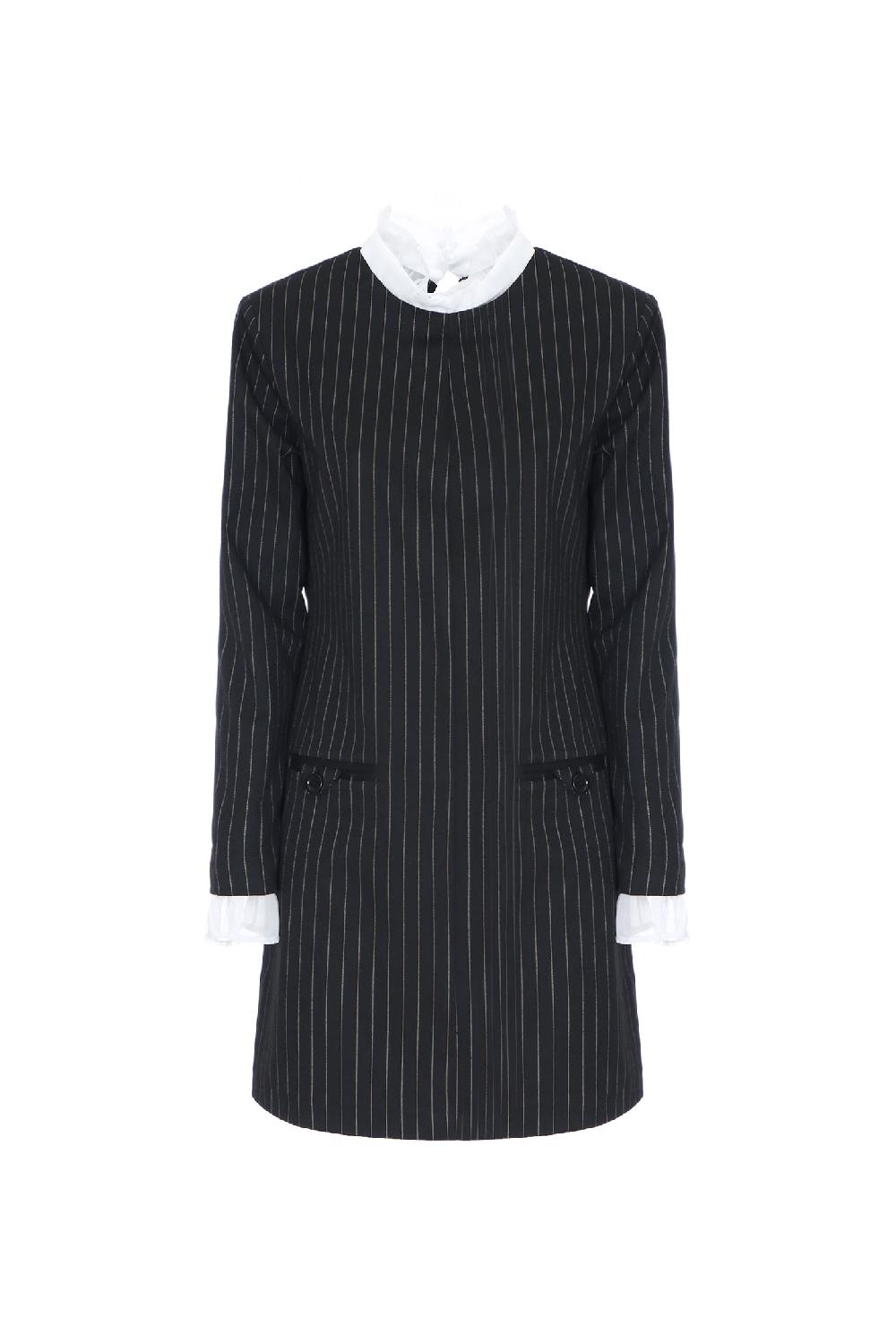 Soallure ABITO CORTO GESSATO CON COLLO IN ORGANZA Offerta migliore