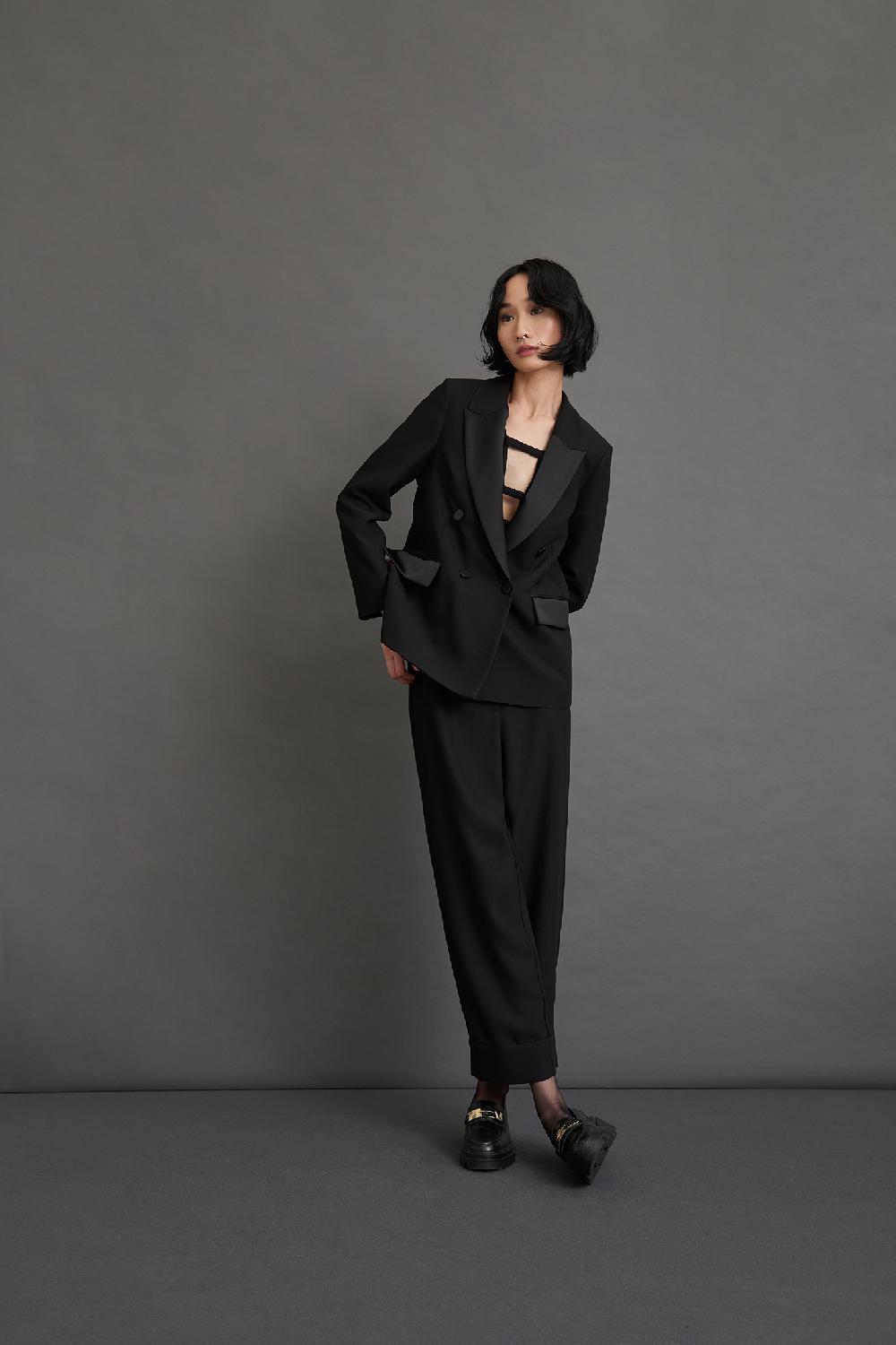Soallure PANTALONE 7/8 CON RISVOLTO ALTO Nuova