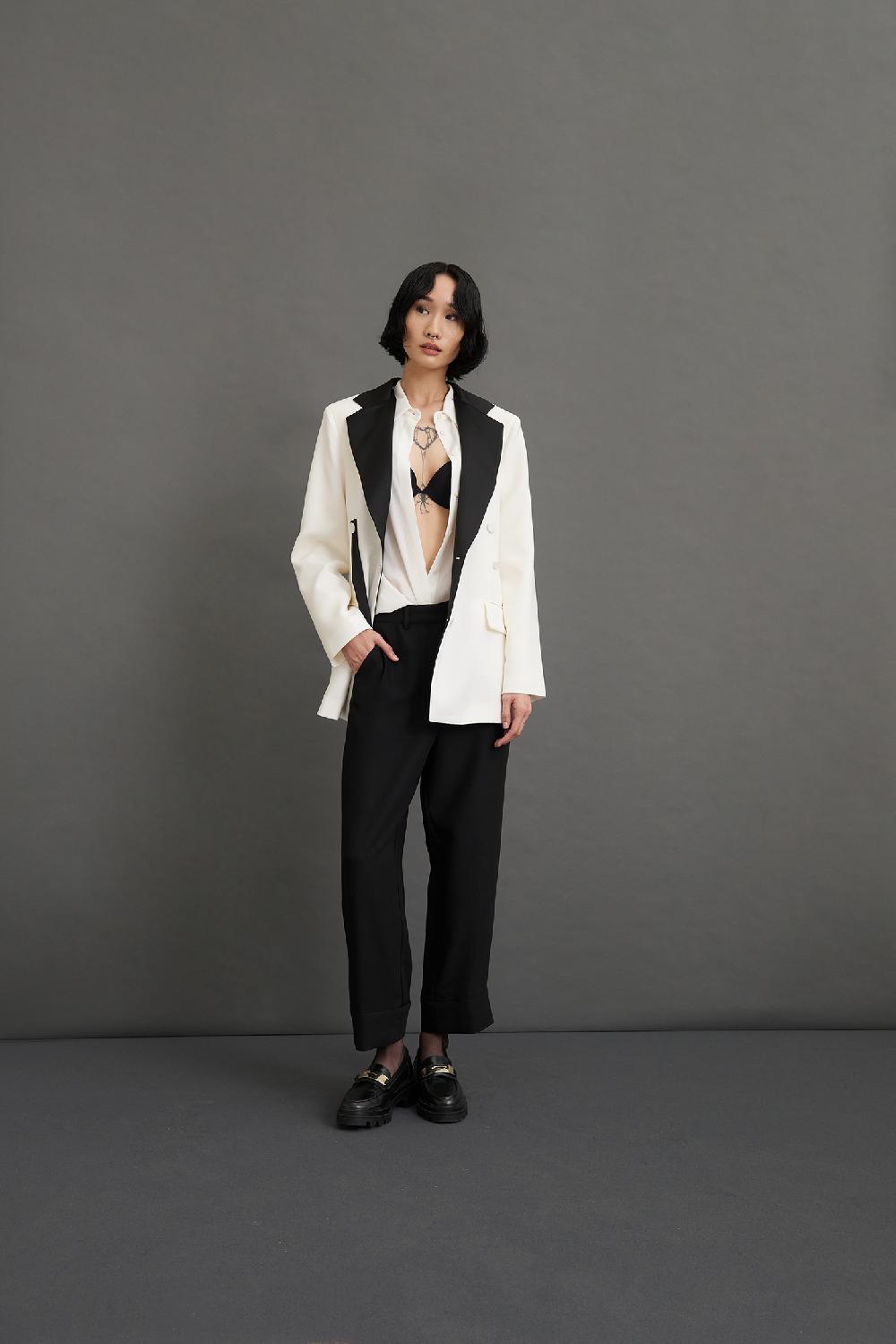 Soallure PANTALONE 7/8 CON RISVOLTO ALTO Nuova