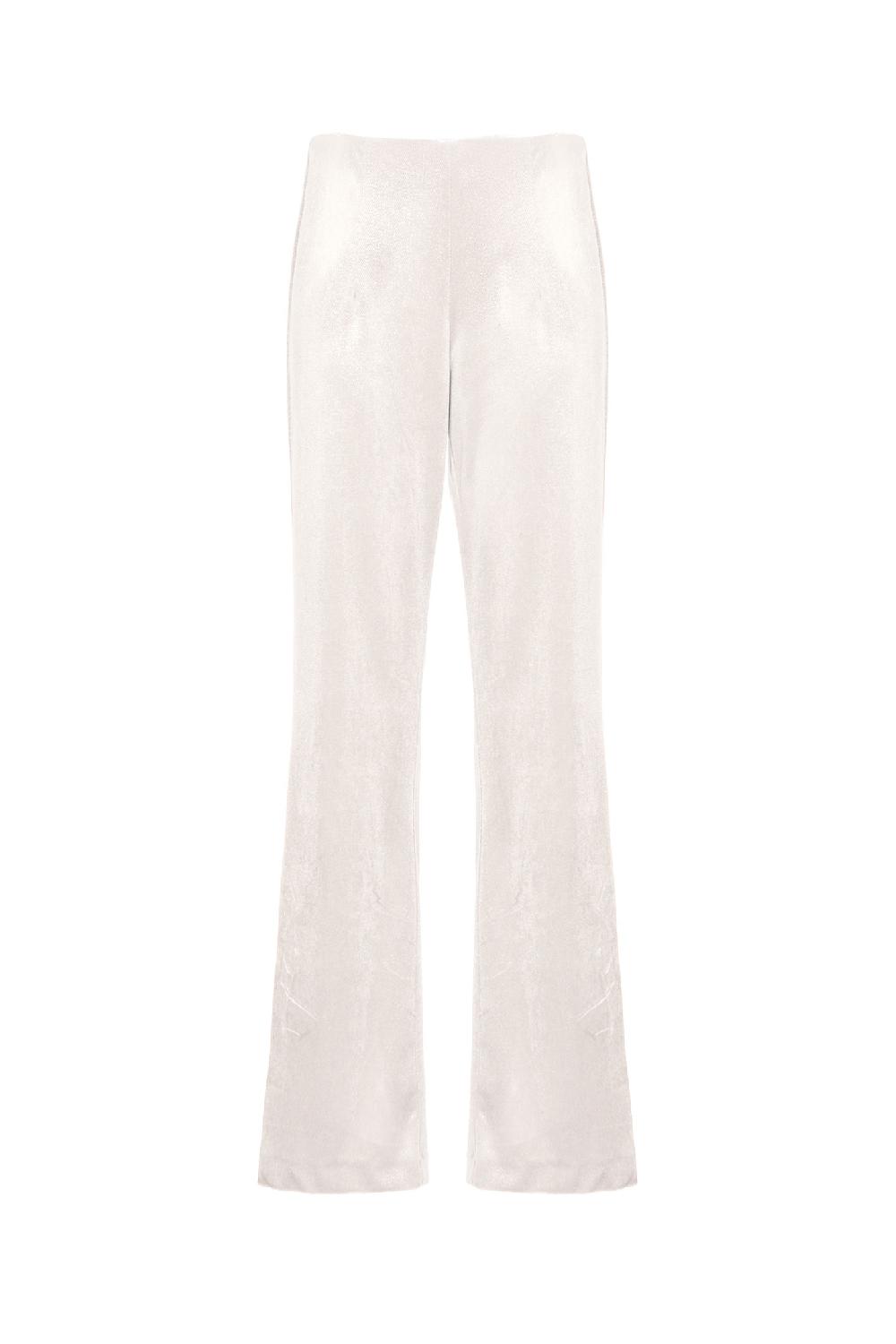 Soallure PANTALONE FLARE IN VELLUTO SPARKLE Moda