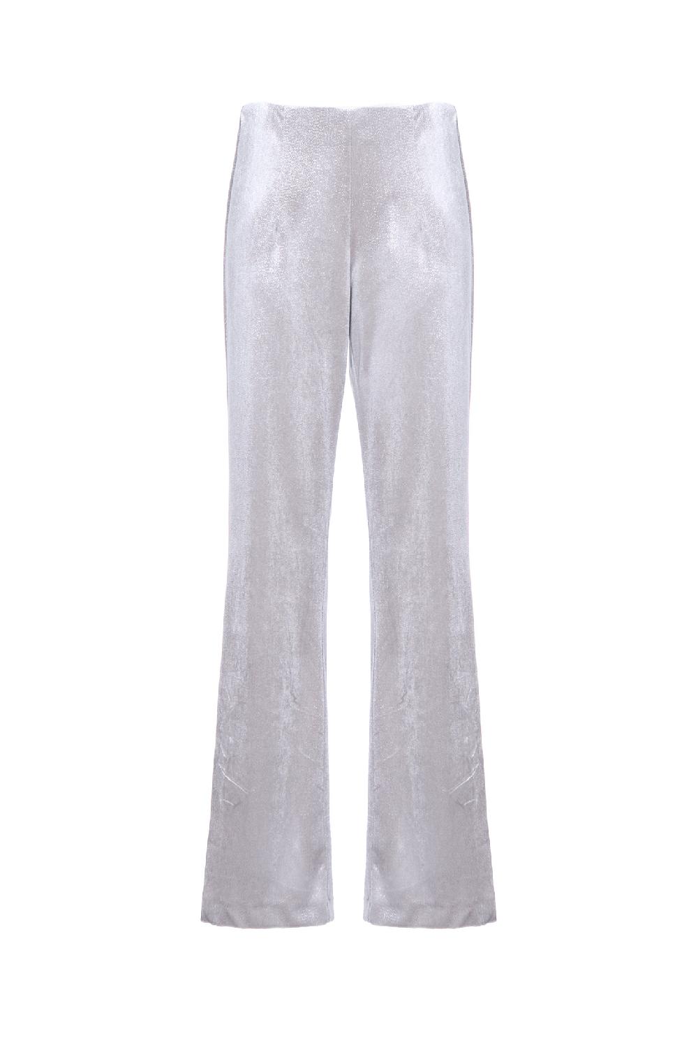 Soallure PANTALONE FLARE IN VELLUTO SPARKLE Moda