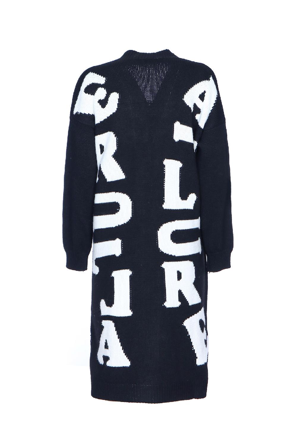 Soallure CARDIGAN LETTERING LUNGO MISTO LANA Italy