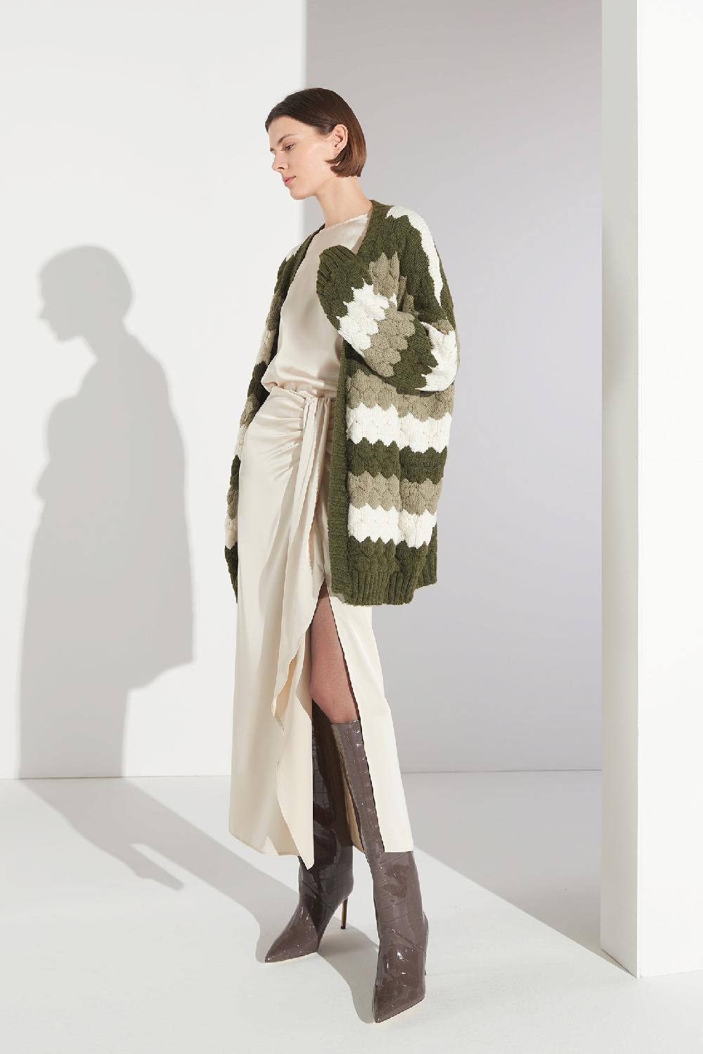 Soallure CARDIGAN TRICOLOUR MISTO LANA Offerta settimanale